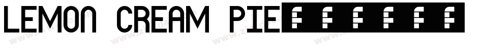 Lemon Cream Pie字体转换